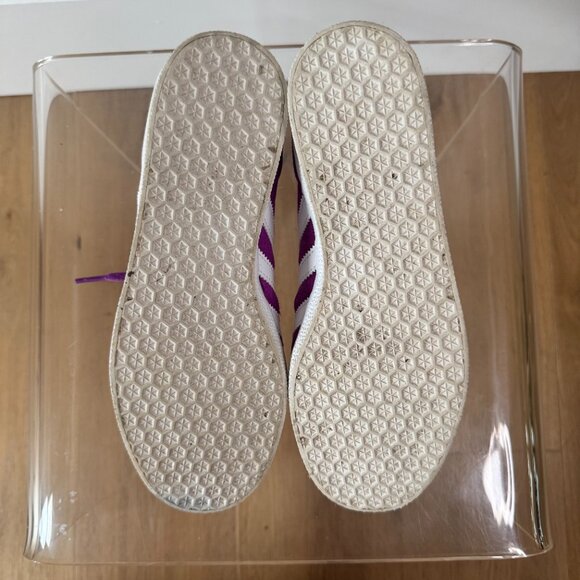 🔥 Adidas Gazelle Shock Purple Suede Women’s 6.5 Iconic Retro Streetwear Sneaker - Picture 8 of 13